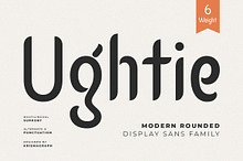 Ughtie – Elegant Sans Family Font