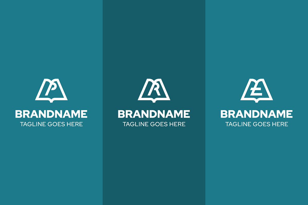 Letter P R T Book Simple Logo Set, a Branding & Logo Template by Pray Art Design Studio (Photo 2 of 2)