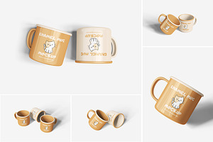 Enamel Mug Mockup, a Cups & Container Mockup by Indah