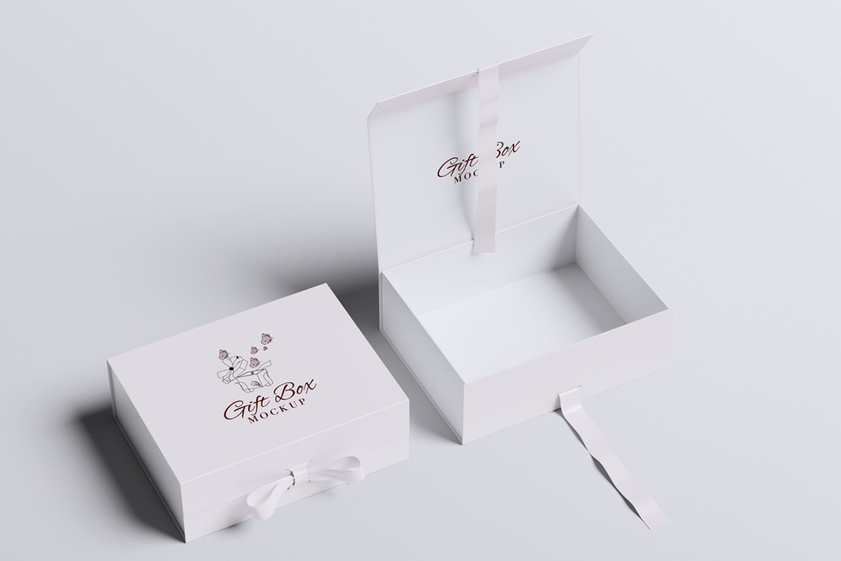 Gift Box Mockup, a Packaging Mockup by Twins_studio926 (Photo 3 of 5)