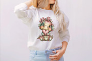 Whimsical Valentine Baby Dragon Clip, an Illustration by SVGArt (Thumbnail 2 of 8)