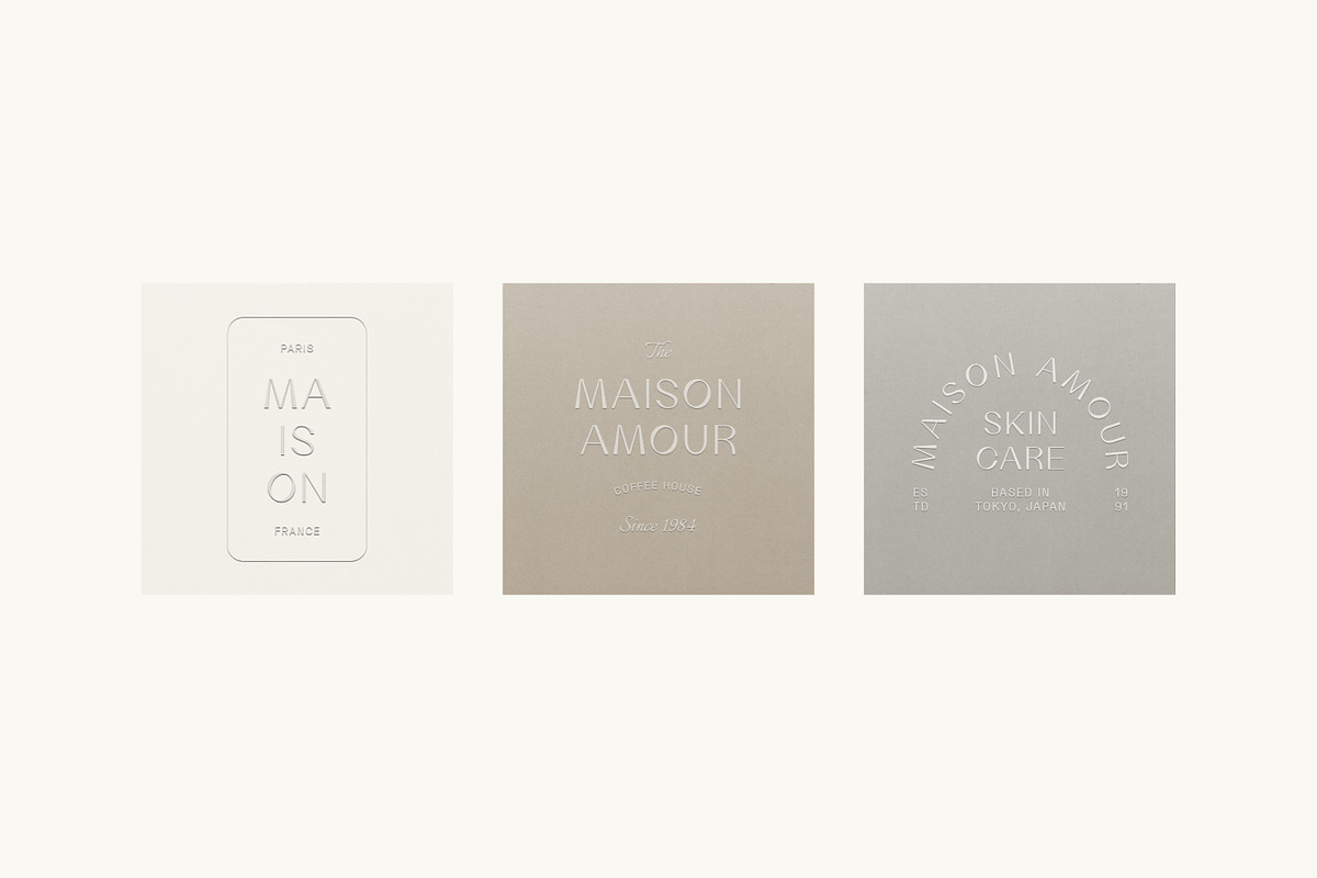 Maison Minimal Logo Kit Ai Eps Psd, a Branding & Logo Template by Feel This (Photo 11 of 13)