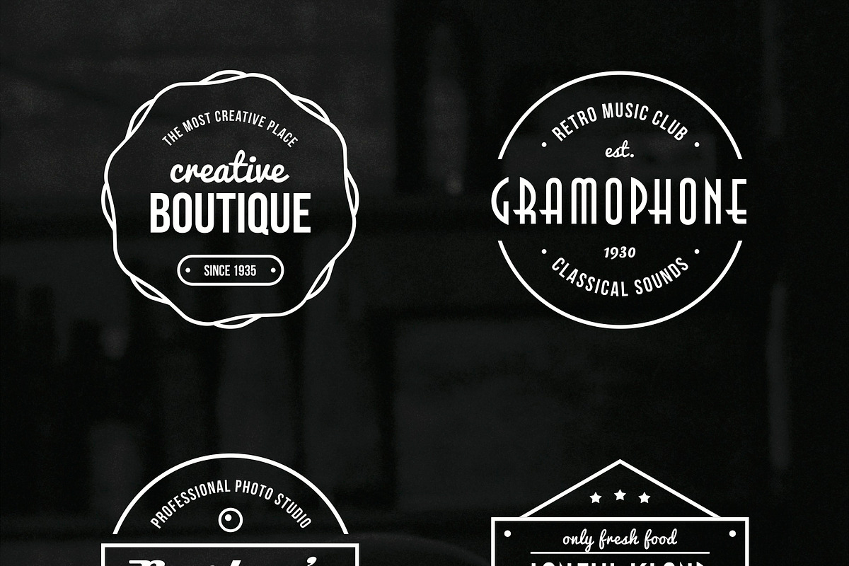 Vintage Badges Vector Collection, an Object Graphic by EezyPremium