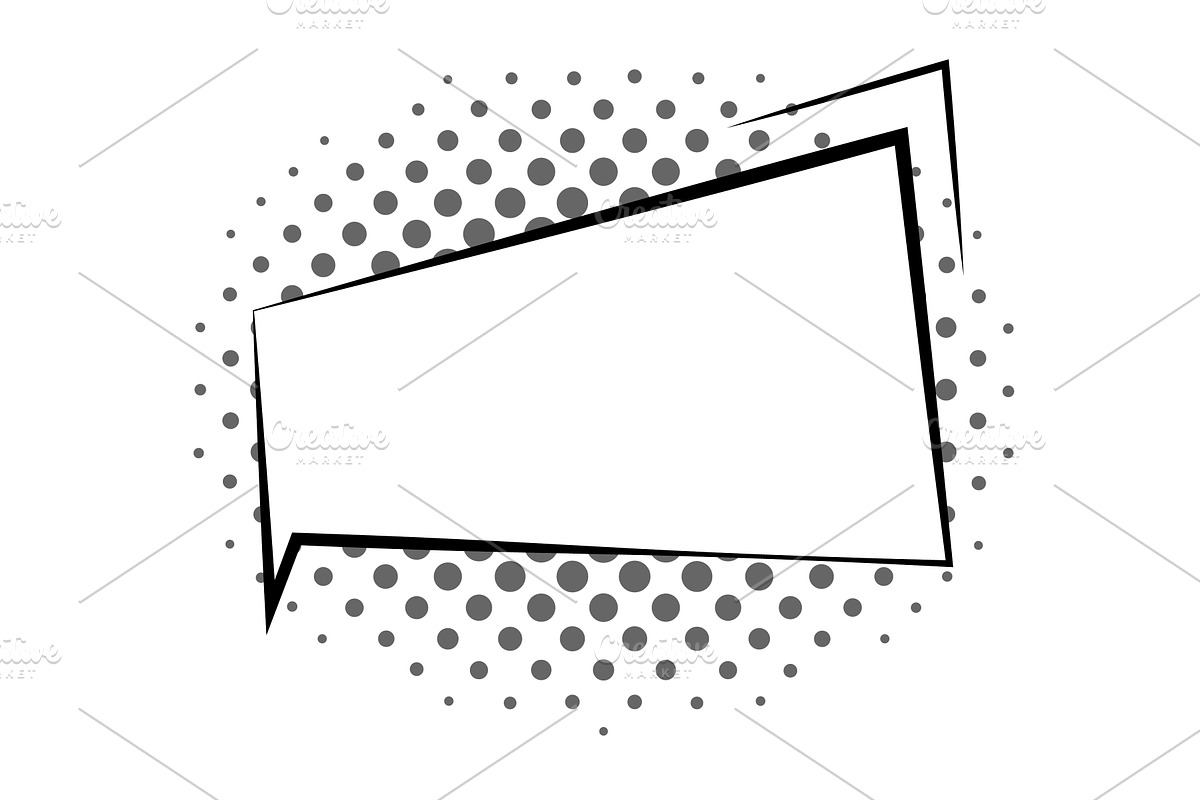 Comics book speech bubble, an Illustration by Things for designers