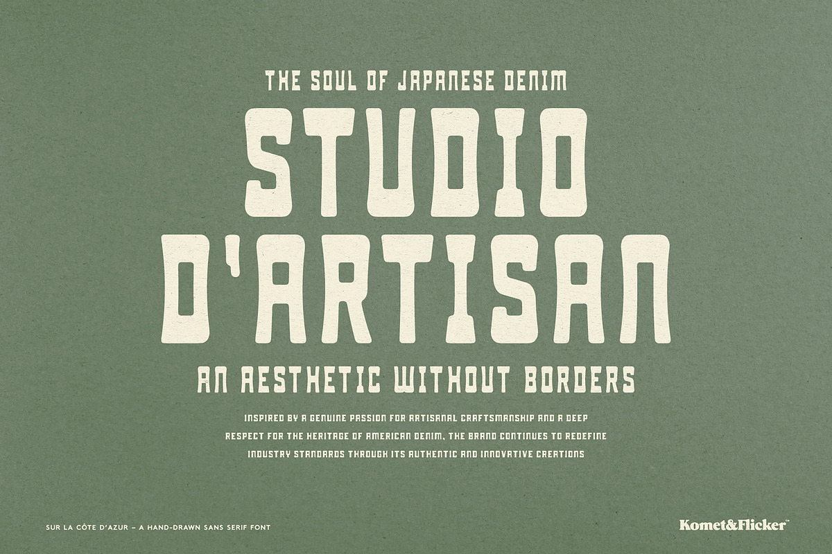 Sur La Cote d'Azur, a Sans Serif Font by Komet & Flicker (Photo 8 of 15)