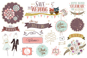 Save the Wedding ~ Hand-drawn Vector