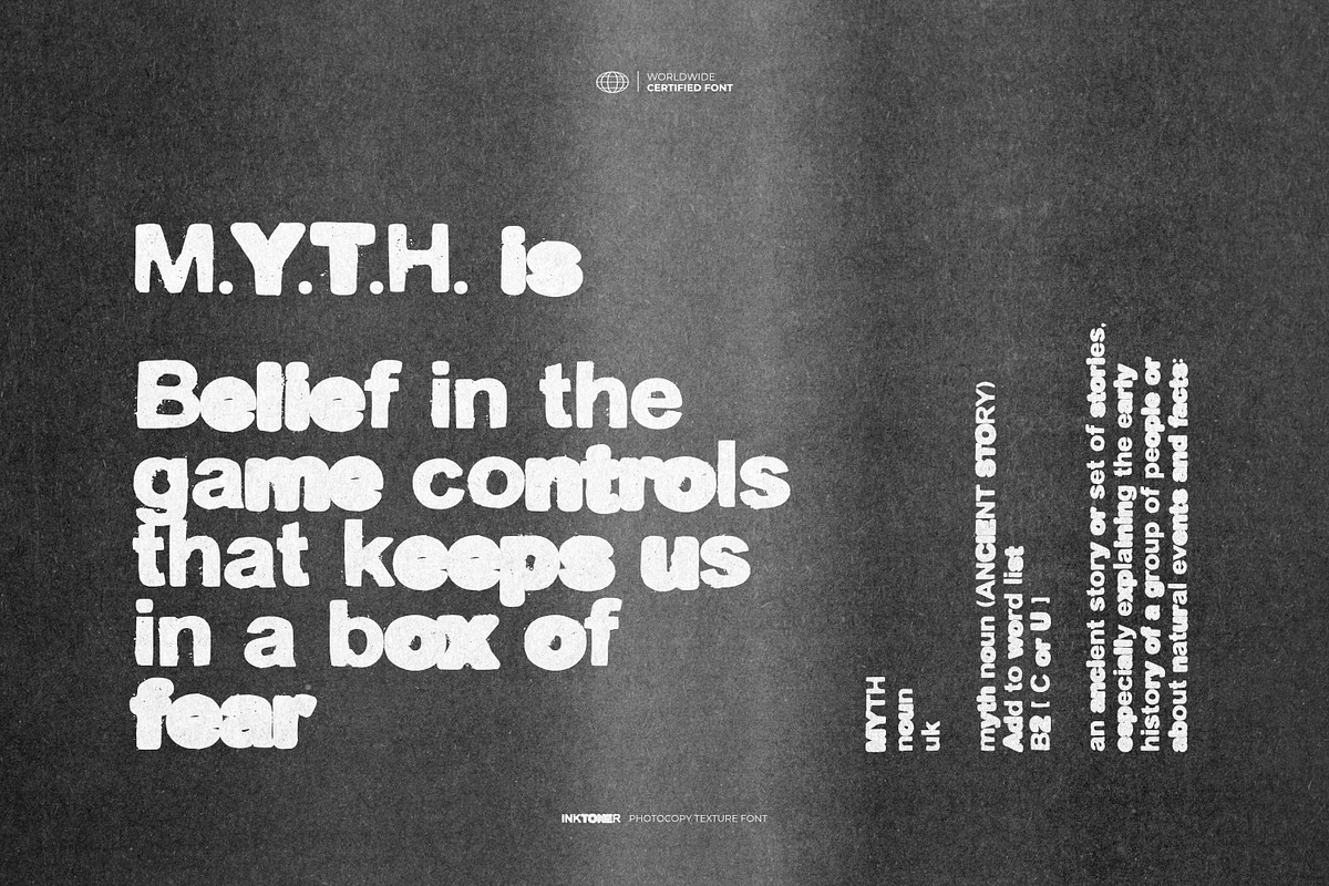 Inktoner - Photocopy Texture Font, a Sans Serif Font by ikiiko (Photo 5 of 7)