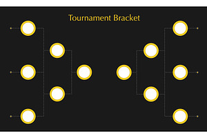 Tournament bracket for game, a Sport Illustration by Vector Creator