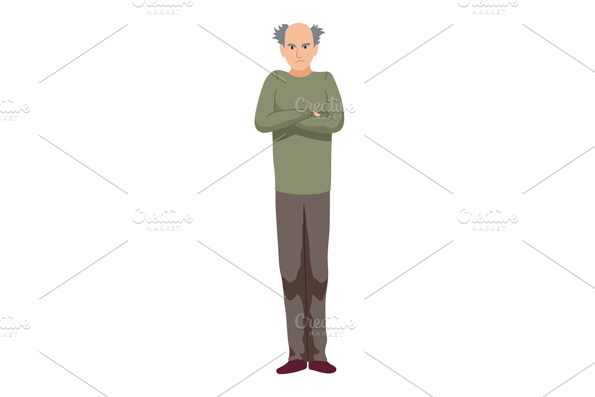 Angry men. Evil, negative and, a Person Illustration by Things for designers
