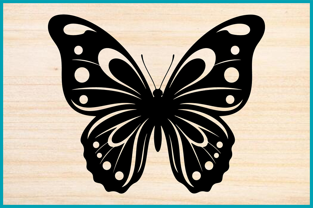 Butterfly Silhouette PNG Clipart Set, an Animal Illustration by Creativeshirt (Photo 2 of 4)