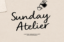Sunday Atelier natural handwritten