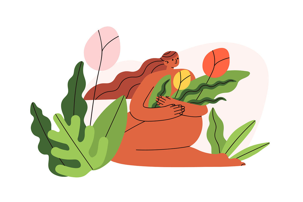 Body positive women in nature set, a Person Illustration by Good Studio (Photo 5 of 9)