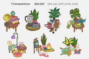 Cozy Home Hygge Scene Creator Bundle, an Object Graphic by Rose Design (Thumbnail 10 of 17)