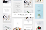 White Instagram Stories Pack, a Social Media Template by Swiss_cube (Thumbnail 1 of 3)