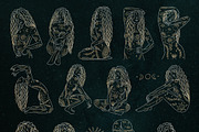 Moon girl. Cosmic female energy, an Object Graphic by Chikovnaya (Thumbnail 10 of 11)
