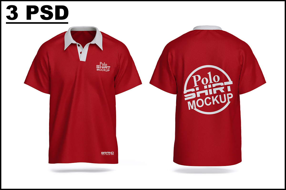 Polo T-Shirt Mockup, an Apparel Mockup by mockupbuys (Photo 1 of 7)