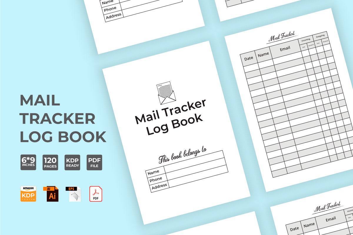 Mail checklist log book KDP interior