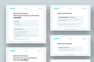 Prestashop E-mail PSD Templates