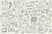Hand Drawn set|256 Glamping elements, an Object Graphic by Sasha Mitkalova (Thumbnail 3 of 6)