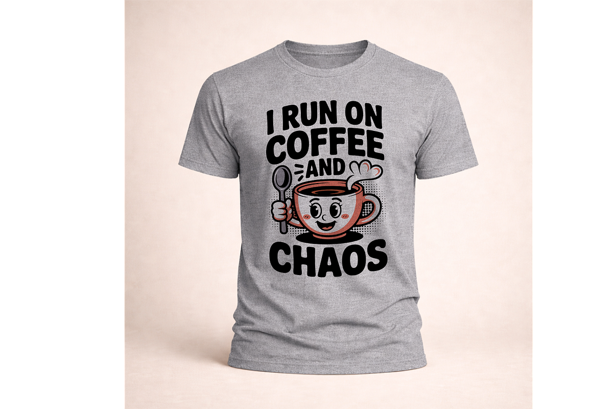 Coffee And Chaos Retro Cup SVG, a Food Illustration by Annudesign (Photo 5 of 6)