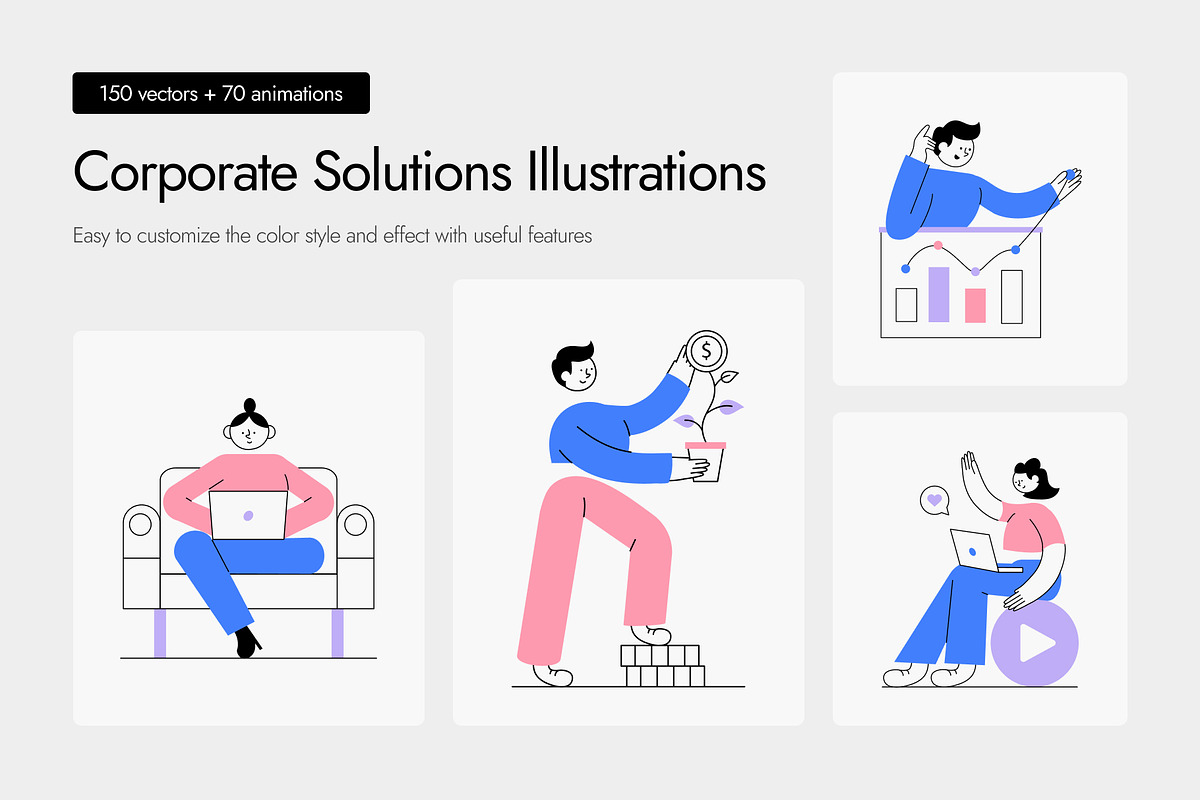 Bundle of Corporate Solutions, a Work Illustration by Creative Stall (Photo 1 of 18)