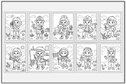 Girl Community Helpers Coloring Book, a Person Illustration by Lamia Emad (Thumbnail 2 of 5)