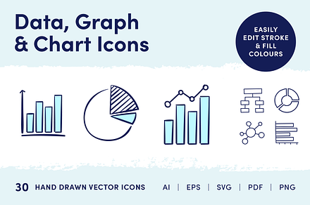 Data, Graph & Chart Icons