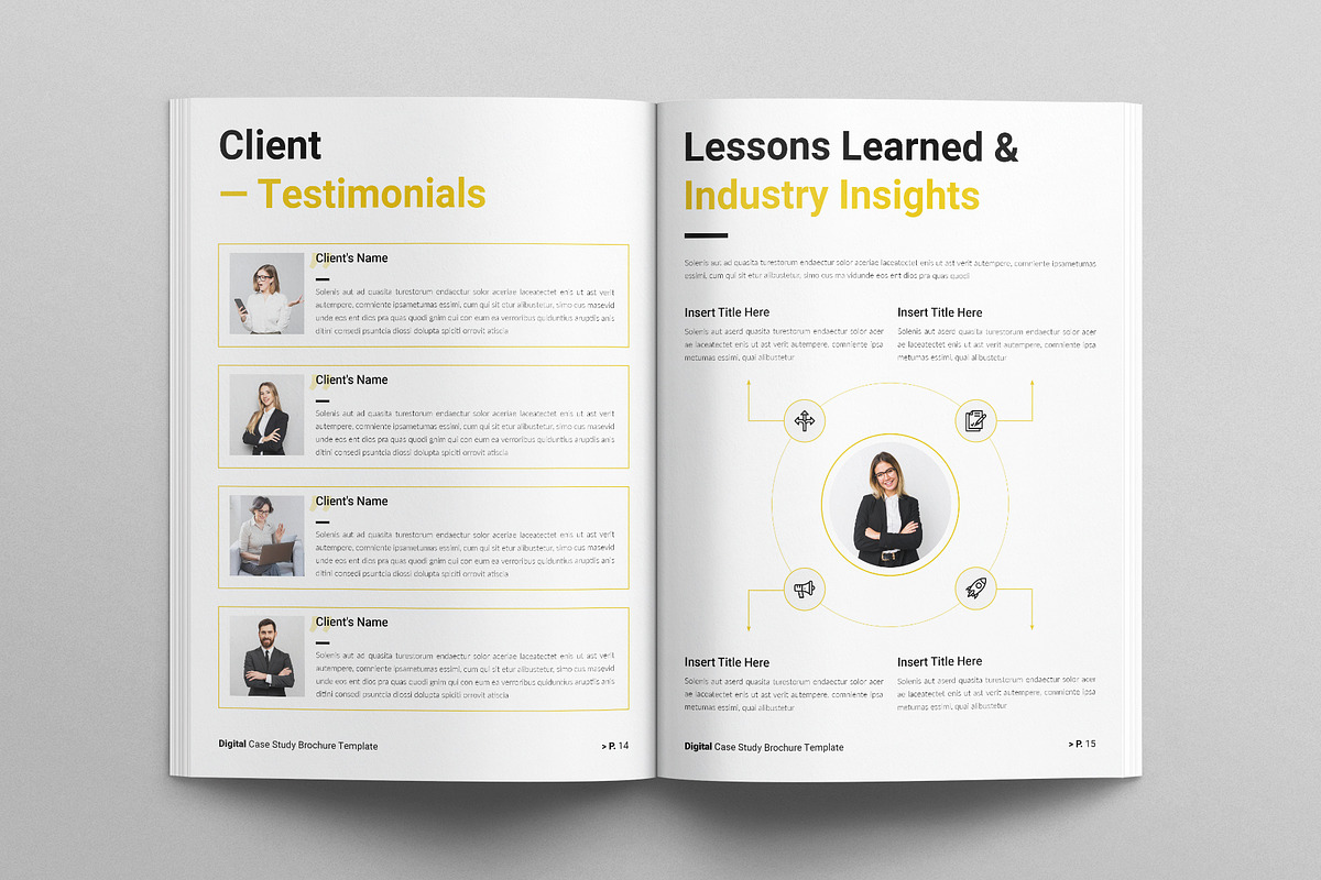 Digital Case Study Brochure Template, a Brochure Template by E-Type (Photo 6 of 7)
