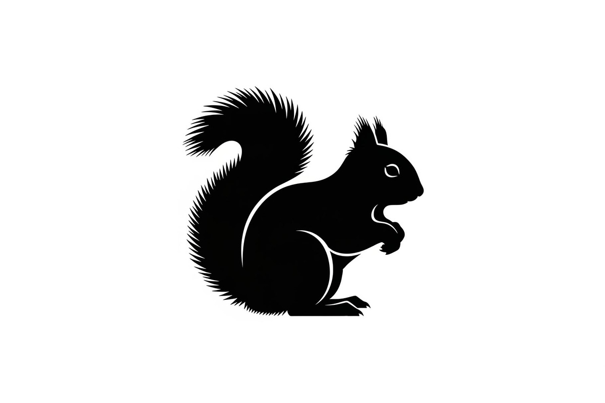 Squirrel Silhouette Vector Bundle, an Illustration by yasushie (Photo 38 of 48)