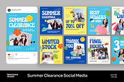 Summer Clearance Sale Instagram Post, a Social Media Template by Neermana (Thumbnail 1 of 4)