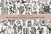 Wild West Vector Illustration Set, an Object Illustration by The October Creative (Thumbnail 2 of 6)