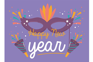 new year 2022 greeting card, an Illustration by studiogstock