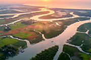 Aerial view of the Ganges delta, a Nature Photo by nandinigraphics (Thumbnail 2 of 4)