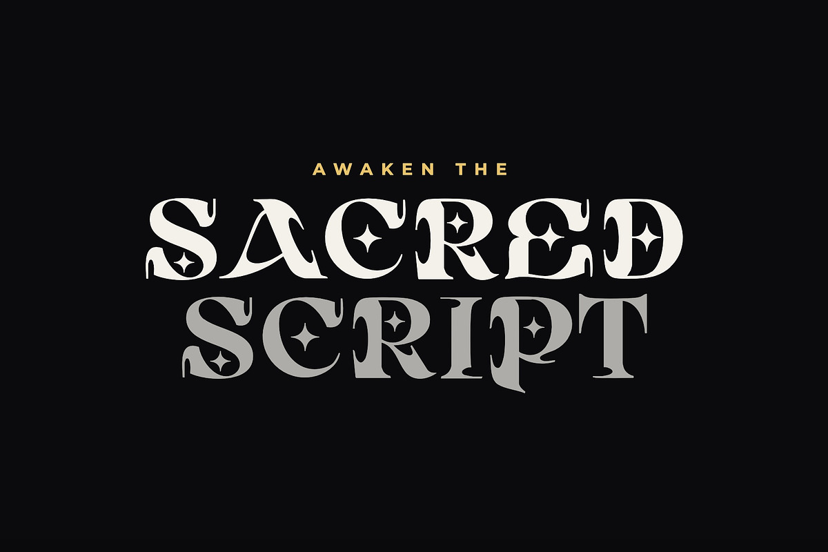 Arcane Sigil Decorative Font, a Handwritten Font by Graphic Spirit (Photo 5 of 8)