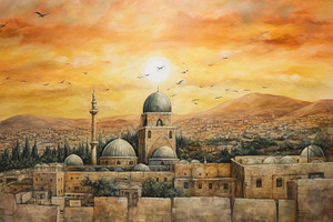 A picturesque view of Masjid Al-Aqsa, a Photo by SaroStock