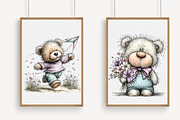 Whimsical Spring Teddy Bear Clipart, an Illustration by Libby Wishes (Thumbnail 8 of 8)