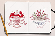 Watercolor Cozy Christmas Clipart, a Seasonal Illustration by Canvas Craft (Thumbnail 8 of 10)
