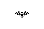 Bat Silhouette Vector Graphic, an Animal Illustration by Vectorium Studio (Thumbnail 1 of 4)