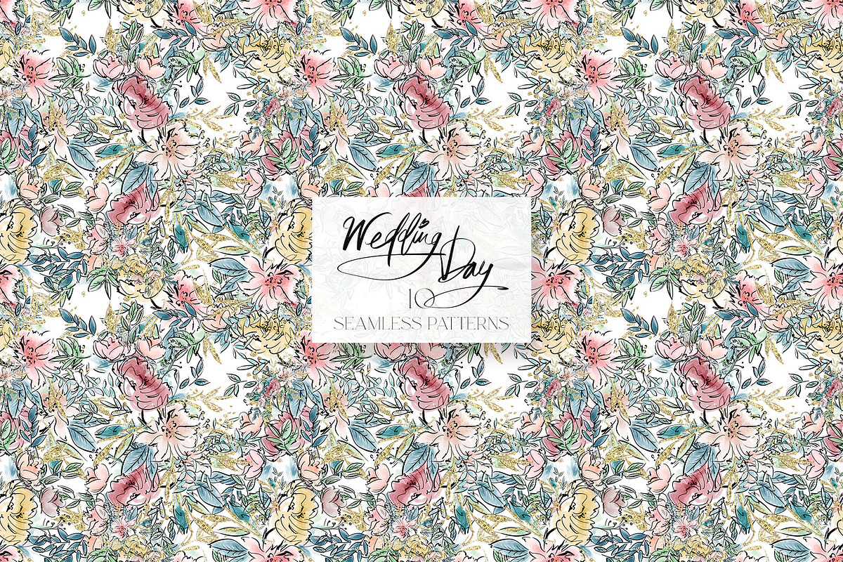 Wedding Day Papers Luxury Patterns, a Pattern Graphic by KaramfilaS (Photo 14 of 16)
