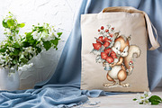 Whimsical Funny Summer Squirrel Clip, an Animal Illustration by SVGArt (Thumbnail 5 of 9)