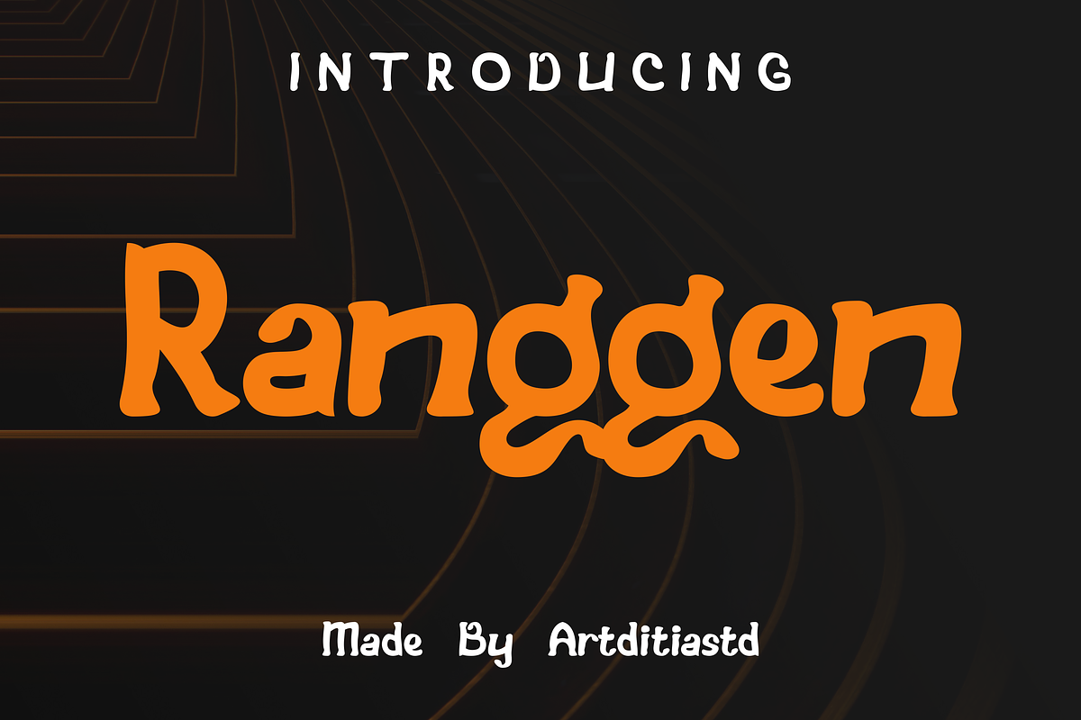 Ranggen font, a Handwritten Font by artditiastd (Photo 1 of 3)