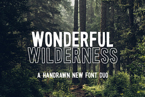 Wonderful Wilderness Font Duo, a Font by Salt & Pepper Designs