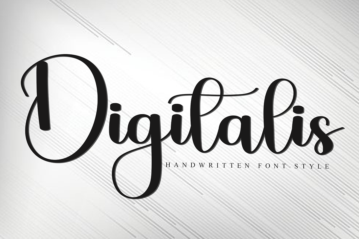 Digitalis, a Handwritten Font by FreshTypeINK (Photo 1 of 8)