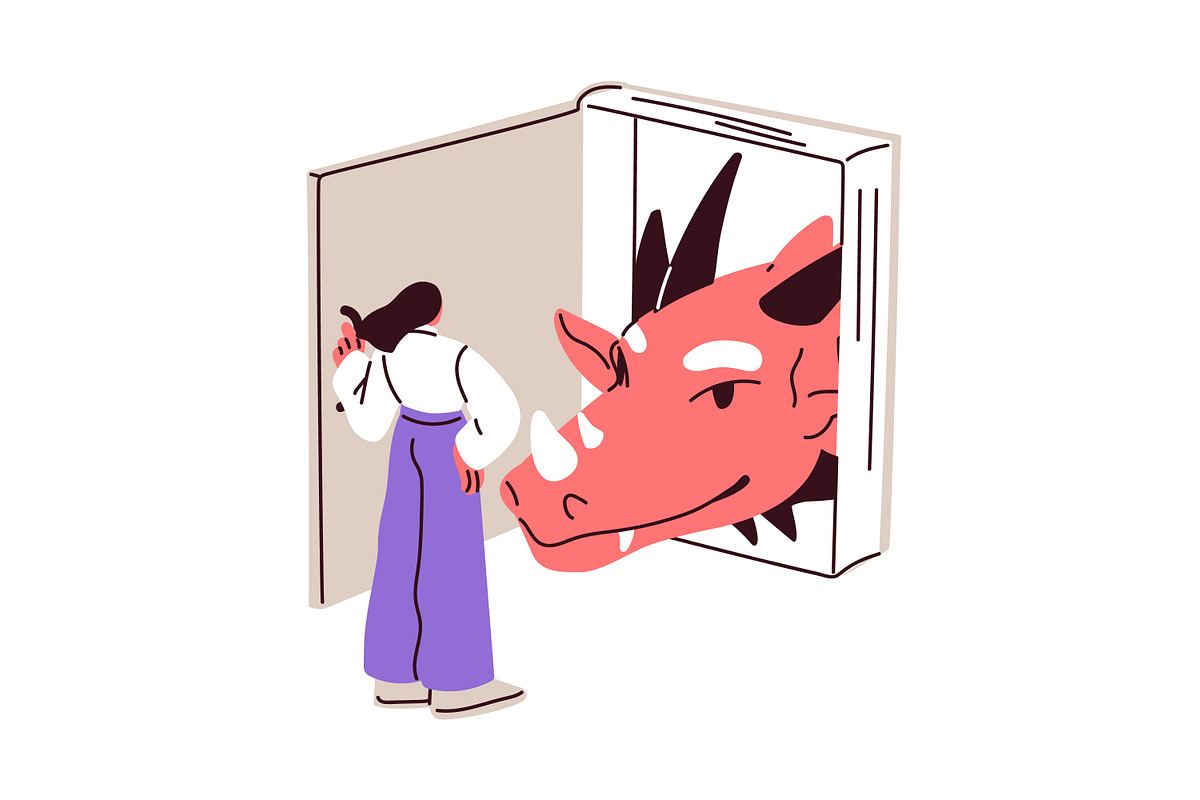 Readers with books concepts set, a Person Illustration by Good Studio (Photo 15 of 15)