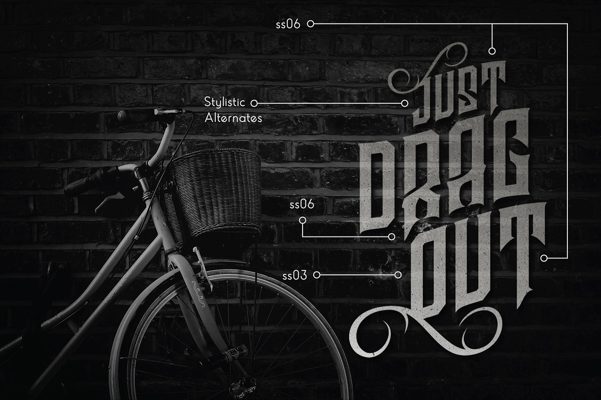 Godhong Decorative Font, a Serif Font by Vacatype Co. (Photo 5 of 5)