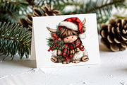 Plaid Christmas Cow PNG Clipart, a Seasonal Illustration by Canvas Craft (Thumbnail 7 of 10)