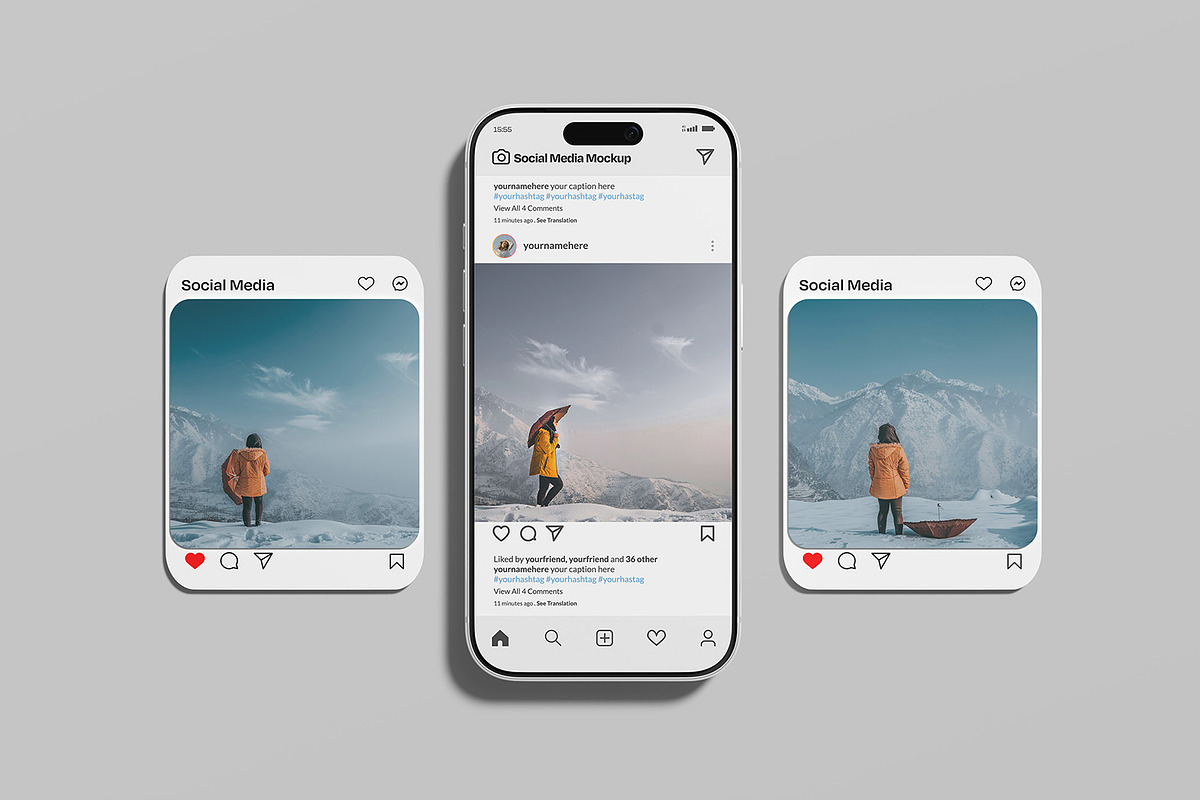 Social Media Post Mockup, a Device Mockup by ZifaraDesign (Photo 8 of 11)