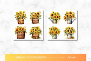 Sunflower Clipart Midjourney Prompt, a Decorative Illustration by ClipCraft (Thumbnail 9 of 9)