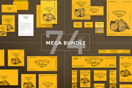 Mega Bundle | Bakery, a Poster Template by Amber Graphics