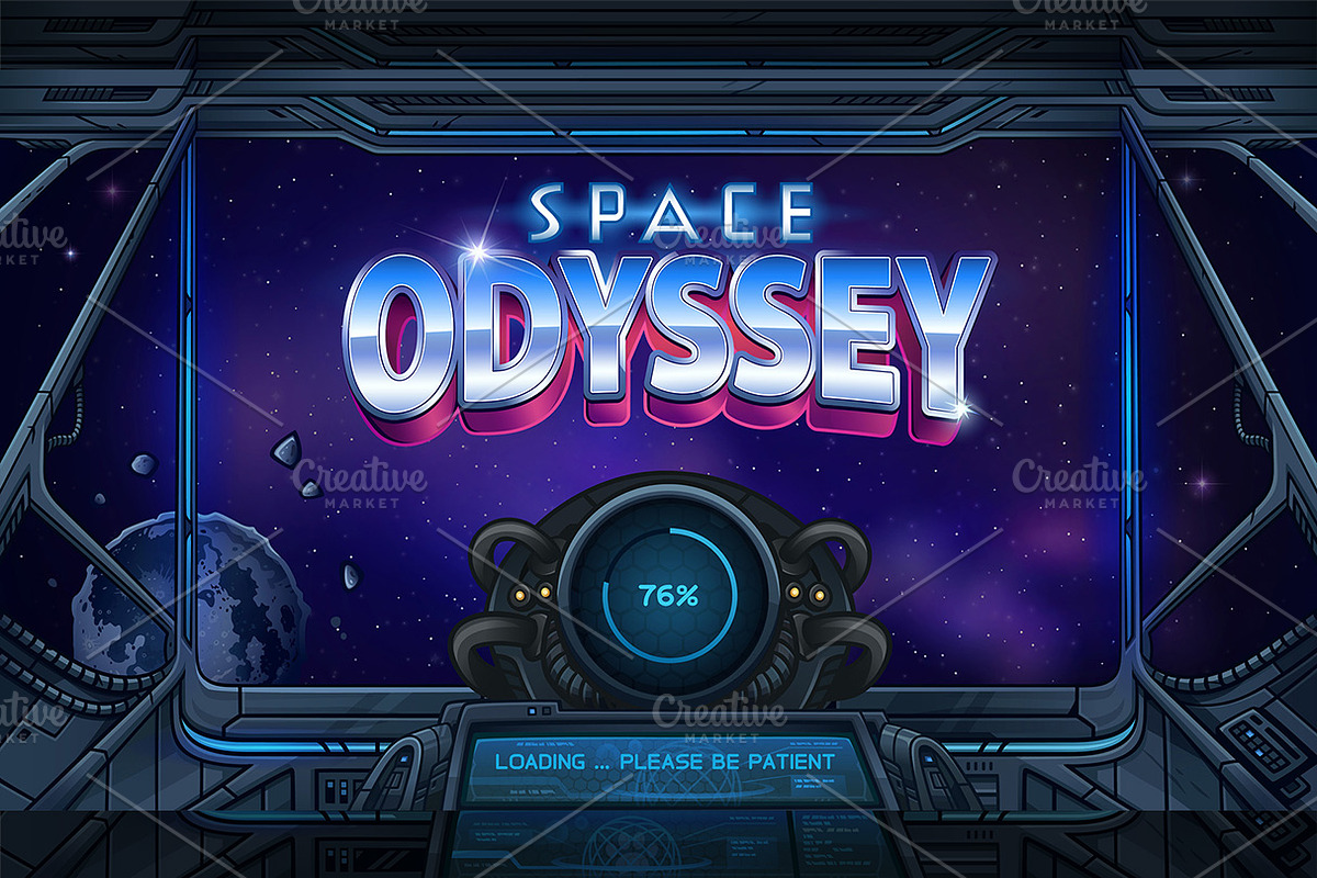 Space Odyssey Slots Game KIT, a Technology Illustration by Saranai Store (Photo 8 of 16)